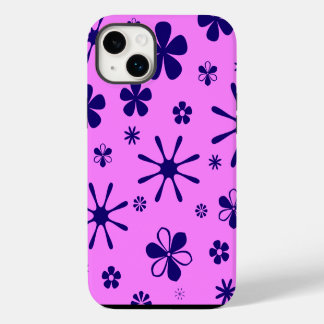 Impressão de Flor Rosa e Roxo