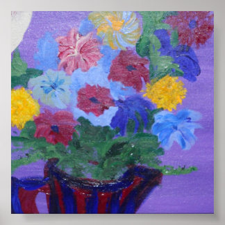 impressão de flores