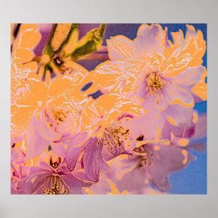 Impressão de Flores Coloridas