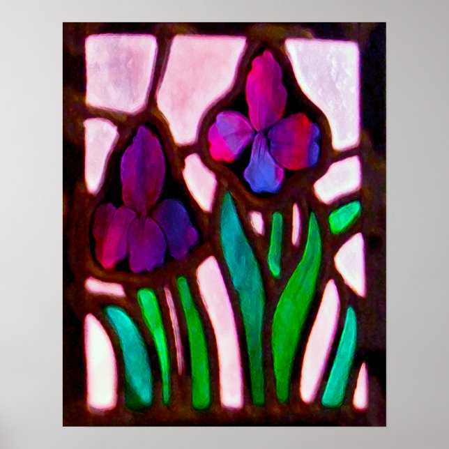 Impressão de Flores de Tiffany (Frente)