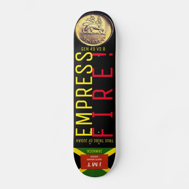 IMPRESSÃO DE FOGO Skateboard (Frente)