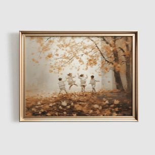 Impressão de Folhas de Outono, Arte Imprimível de