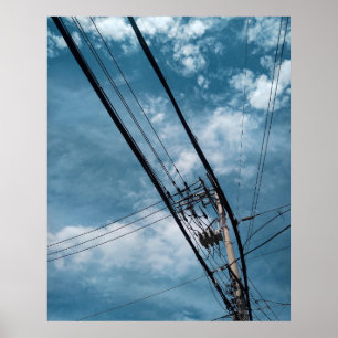 Impressão de foto 24x30 Urban Sky Seul Coreia do S