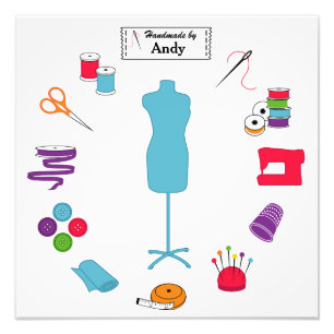 Impressão de Foto com Texto Personalizado Costurad