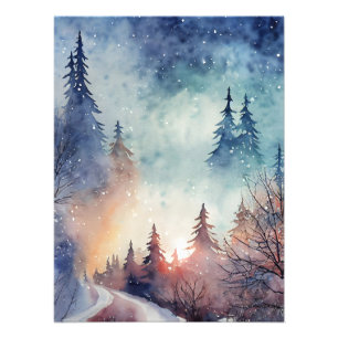 Impressão de Foto da Cena de Inverno