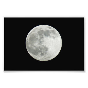 Impressão de Foto da Lua