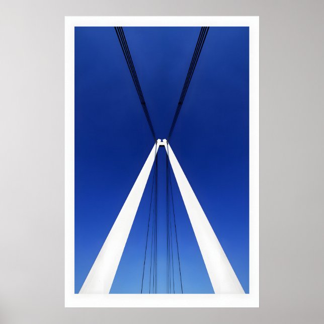 Impressão de Foto da Ponte Severn Abstrata Minimal (Frente)