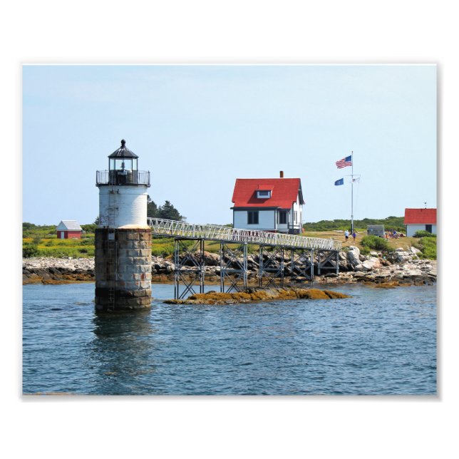 Impressão de foto da Ram Island Lighthouse, Maine (Frente)