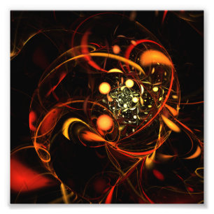 Impressão de Foto de Abstrato de Pulso Cardíaco