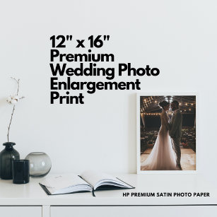 impressão de Foto de Casamento Premium de 12" x 16