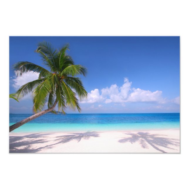 Impressão de Foto de Praia Tropical (Frente)