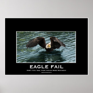 Impressão de Foto Desmotivacional de Pesca da Águi