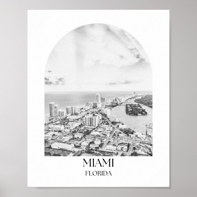 Impressão de Foto do Arch da Flórida de Miami (Frente)