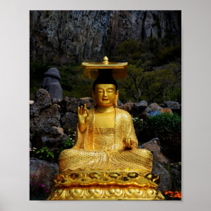 Impressão de foto do Buda Dourado 8×10 Jeju-do Cor