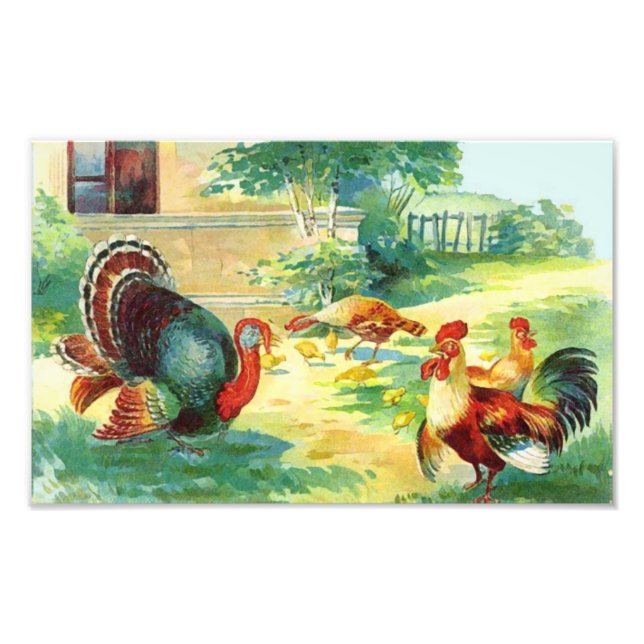 Impressão de Foto do Dia de Ação de Graças (Frente)