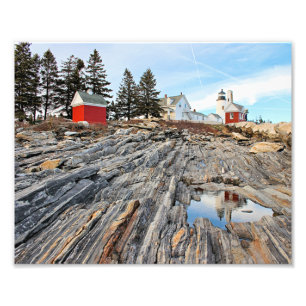 Impressão de Foto do Farol de Ponto Pemaquid