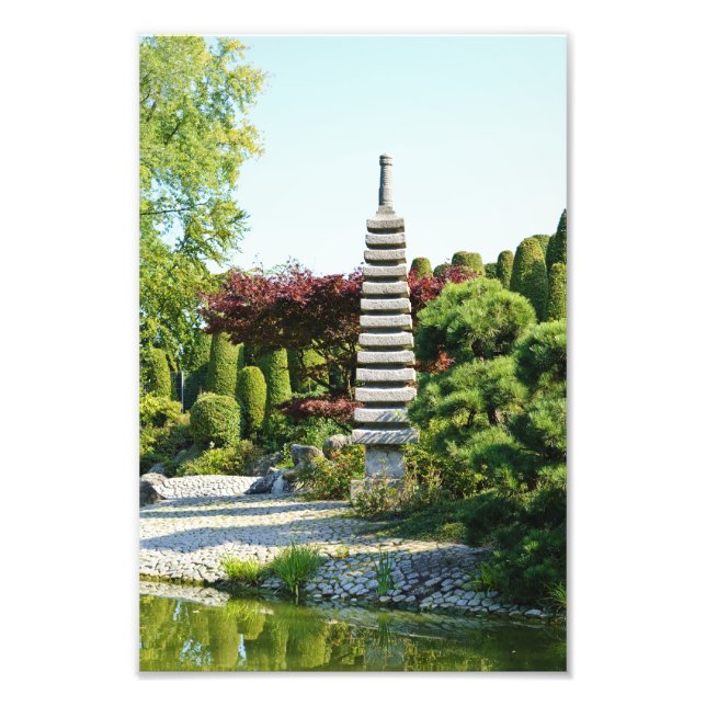 Impressão de Foto do Jardim Japonês (Frente)