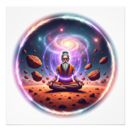 Impressão de Foto do Meditador Cósmico - Arte da G