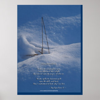 Impressão de Foto do Poema de Iluminação do Invern