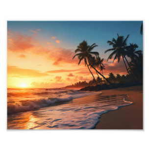 Impressão de Foto do Pôr do Sol