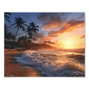 Impressão de Foto do Pôr do Sol