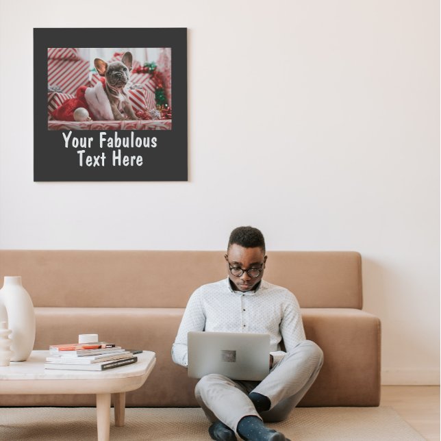 Impressão de Foto e Texto Personalizado (Criador carregado)