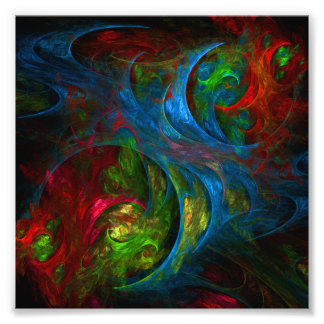 Impressão de Fotografia Abstrato de Genesis Blue