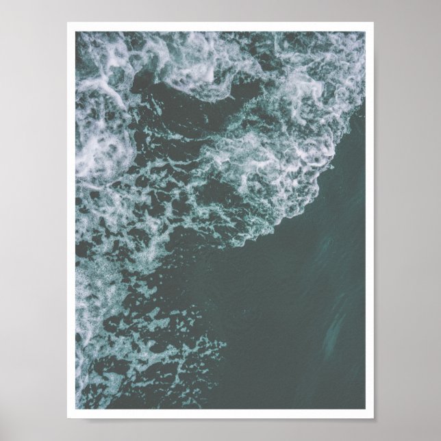 Impressão de Fotografia das Ondas Oceânicas (Frente)