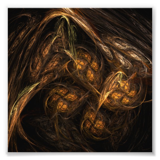 Impressão de Fotografia de Abstrato de Arte Mãe Te (Frente)