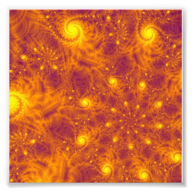 Impressão de Fotografia de Abstrato do Firestorm (Frente)