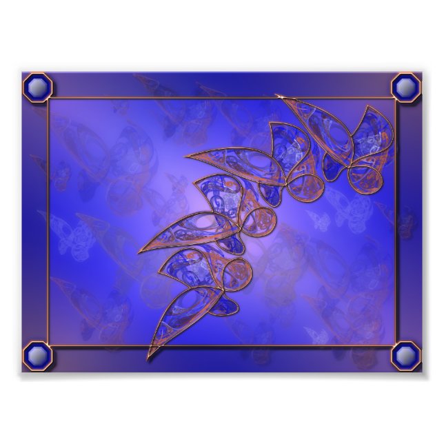 Impressão de Fotografia de Borboletas de Cobre (Frente)