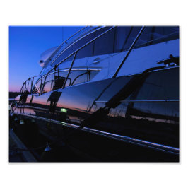 Impressão de fotografia de iate de luxo