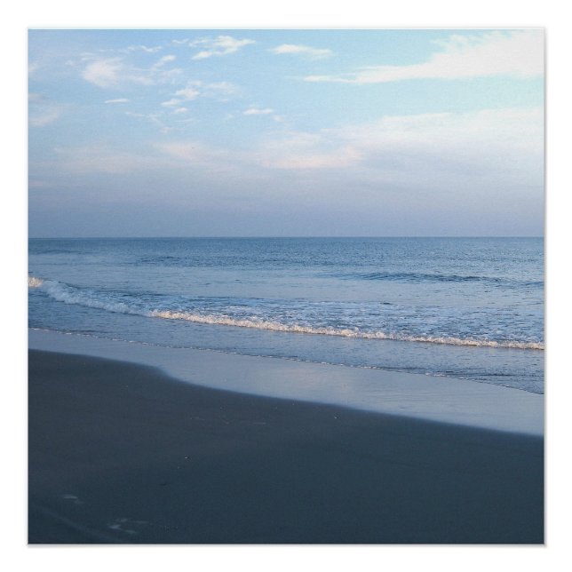 Impressão de Fotografia de praia em ouro (Frente)