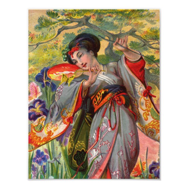 Impressão de Fotografia de Toque com Borboleta (Frente)