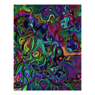 Impressão de Fotografia Derretida do Cérebro