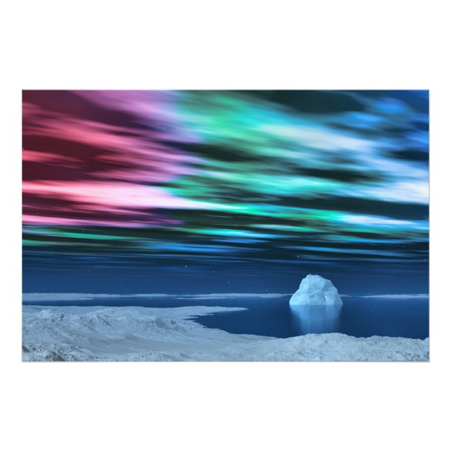 Impressão de Fotografia do amanhecer da meia-noite (Frente)