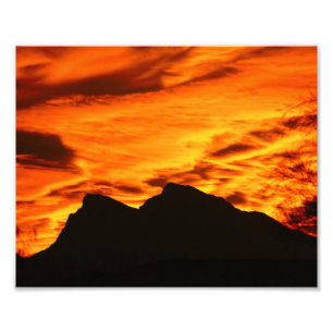 Impressão de Fotografia do Sunset Fire