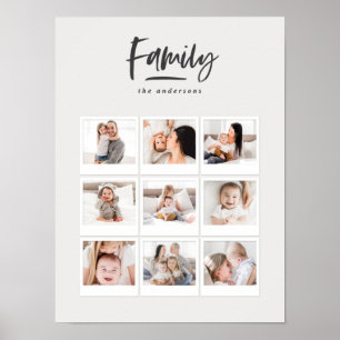 impressão de fotografia multifotografia da famíl