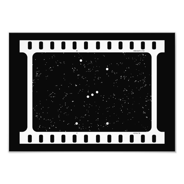Impressão de Fotografia Negativa de Espaço (Frente)