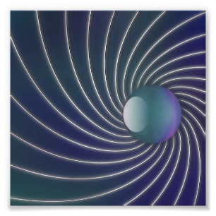 Impressão de Fotografias de Espirais no Mar Profun