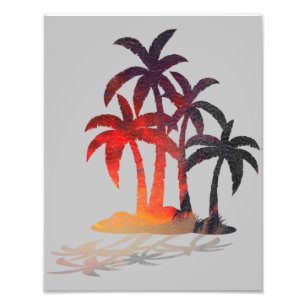 Impressão de Fotografias por Sunset das Palm Tree