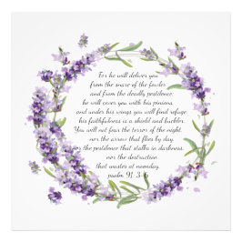 Impressão de fotos Psalm 91:3-6