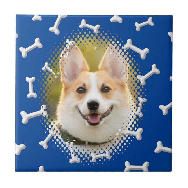 Impressão de Frame de Cão Padrão Ósseo (Frente)