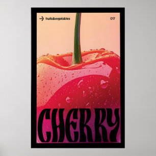 Impressão de Fruta Vibrante - Poster Ousado de Cer