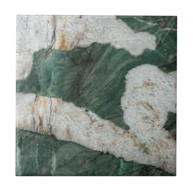 Impressão de Gemstone Cristal de Quartzite Verde (Frente)