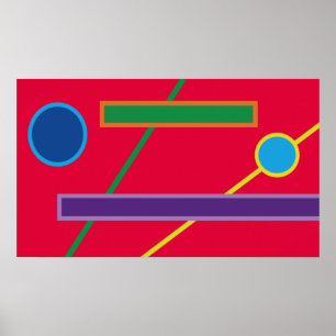 Impressão de geometria de cores escuras no papel d