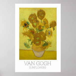 Impressão de Girassóis de Van Gogh Arte Fina Impre