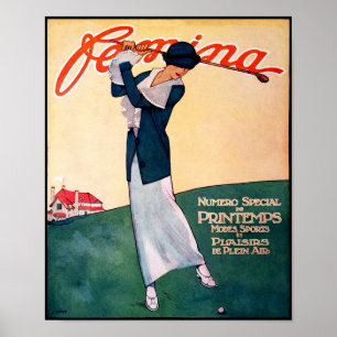 Impressão de Golfe de 1913
