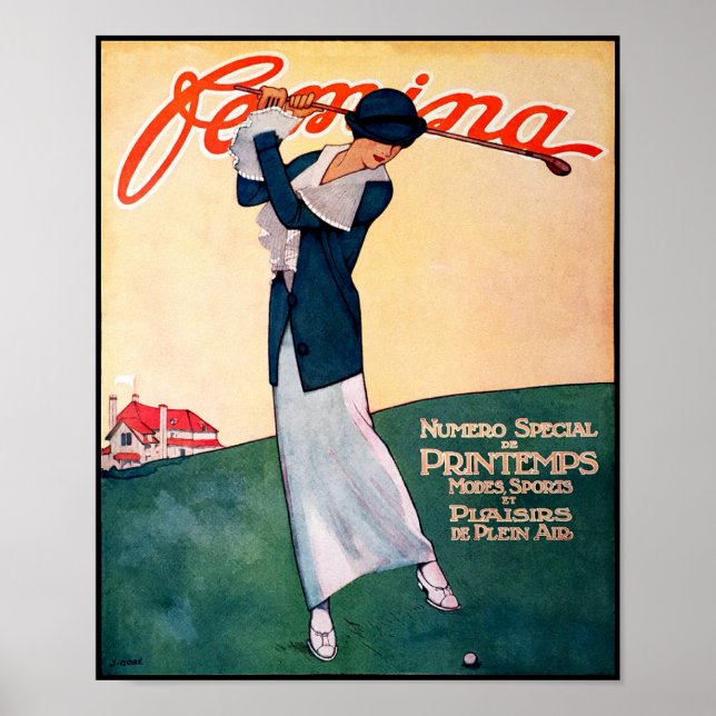 Impressão de Golfe de 1913 (Frente)