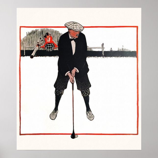 Impressão de Golfe de 1921 (Frente)